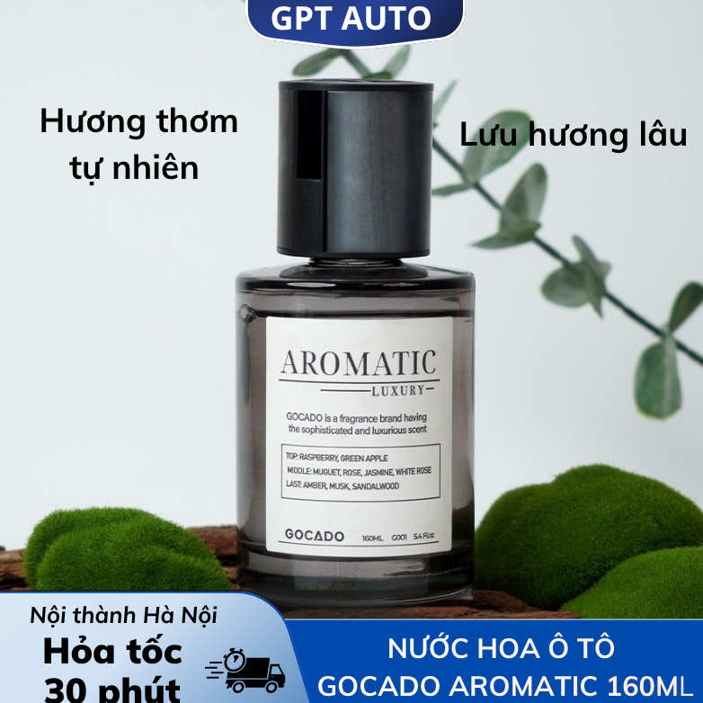 Nước Hoa Ô Tô Gocado Aromatic Dung Tích 160ml Hương Thơm Tự Nhiên, Lưu Hương Lâu