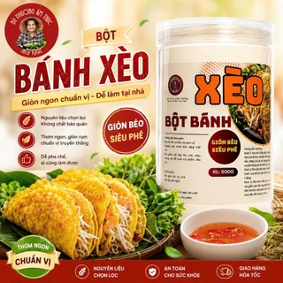 Bột Bánh Xèo Hộp 500G - Thương Hiệu Bu Phương - Gia Vị Quê Hương - Chuẩn vị truyền thống.
