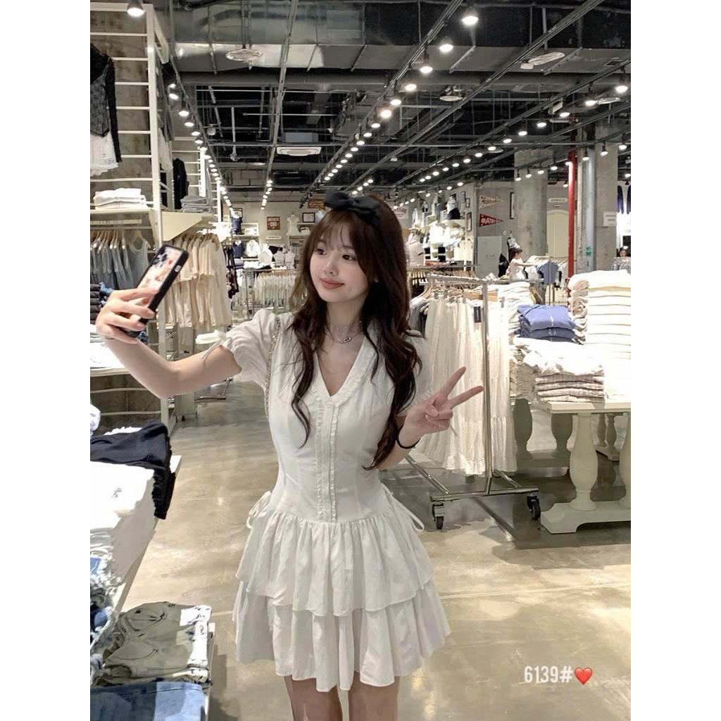 WG.WE❤️6139 Váy Thô Vibe Tiểu Thư