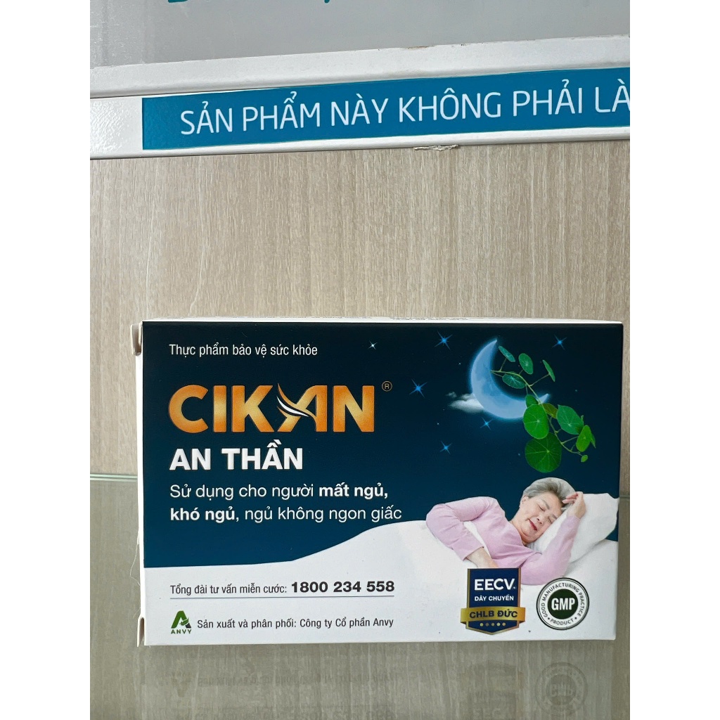 TPBVSK Cikan An Thần Hỗ trợ an thần hố trợ cải thiện chất lượng giấc ngủ Hộp 30 viên [GIÁ TỐT]