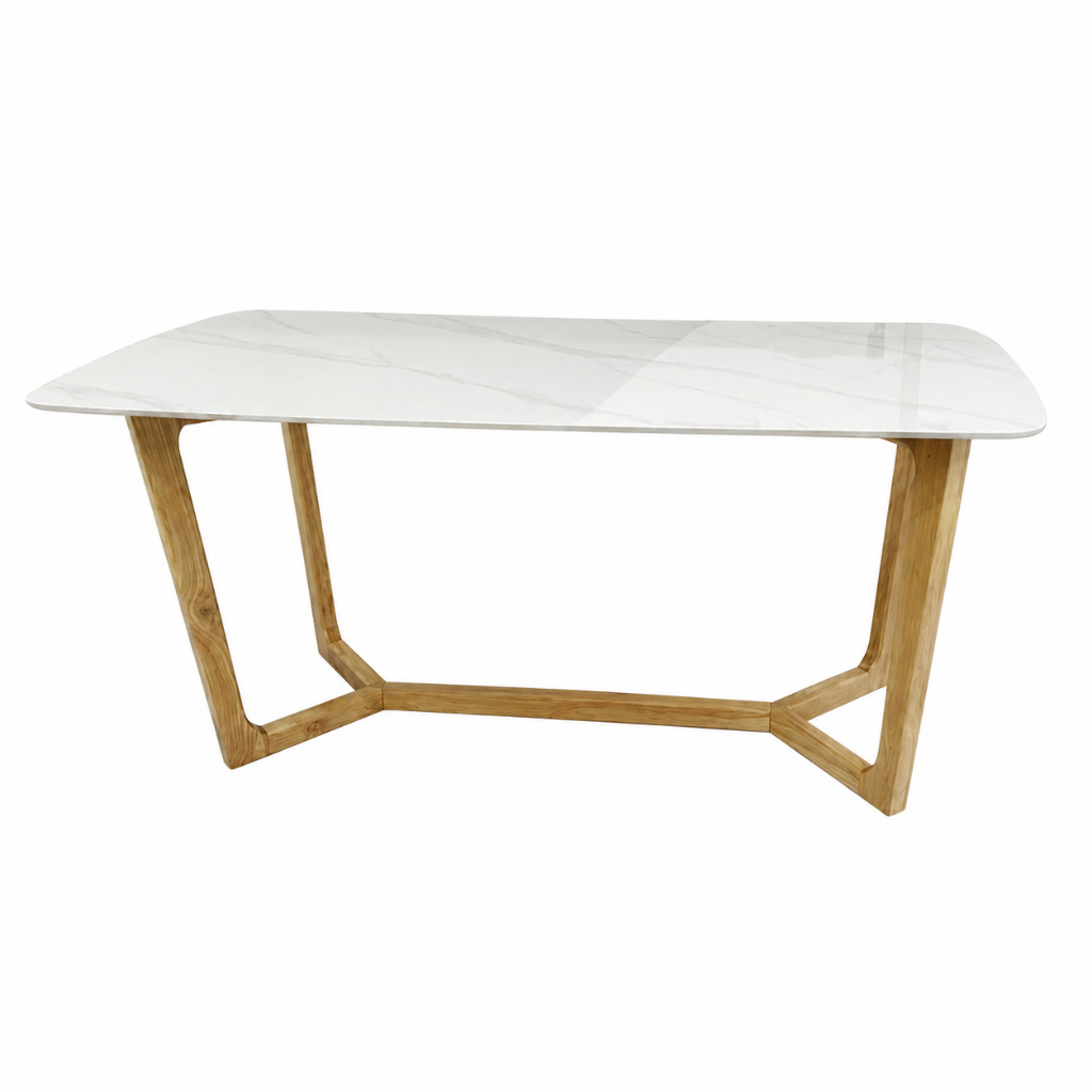 Bàn ăn chân concorde mặt đá ceramic; Bàn mặt đá/Bàn đá