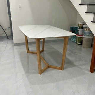 Bàn ăn chân concorde mặt đá ceramic; Bàn mặt đá/Bàn đá
