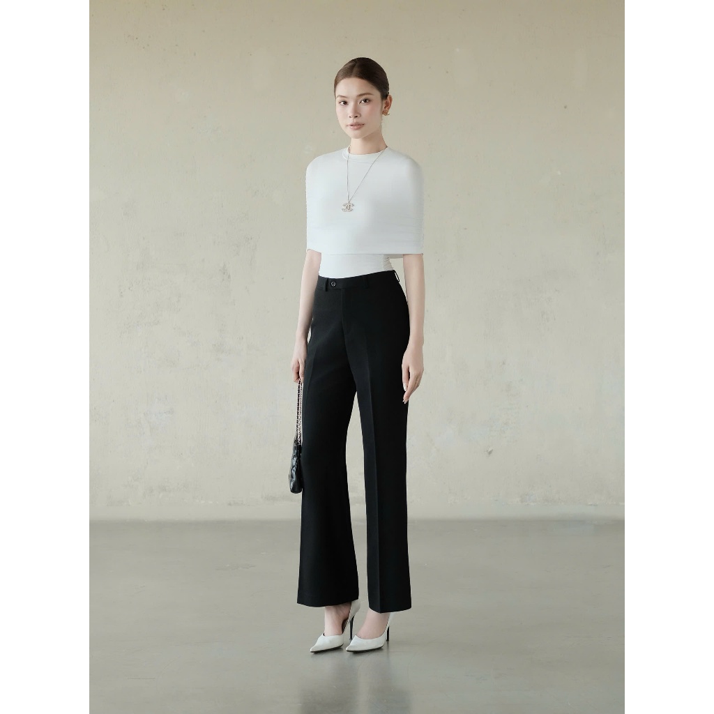 RUBIES Lifa Pants - Quần Dài Nữ Vải Tuyết Mưa Cạp Cao Ống Loe