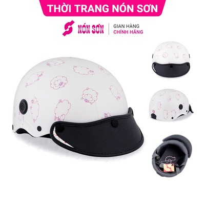 Mũ bảo hiểm lỗ thông gió họa tiết NÓN SƠN chính hãng BMP-TR129