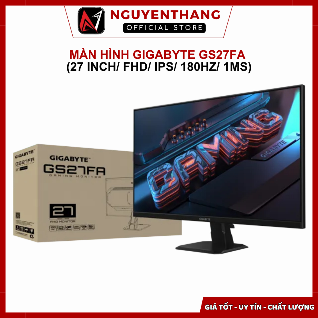 Màn hình Gigabyte GS27FA (27 inch/ FHD/ IPS/ 180Hz/ 1ms)