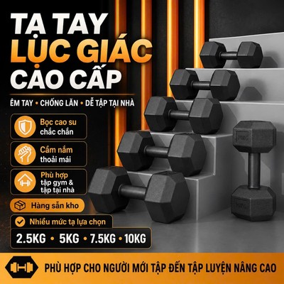 Tạ Tay 2KG 3KG 5KG 8KG Cement hàng cao cấp Yasu thể Dục Tại Nhà Tập Gym Yoga Pilates