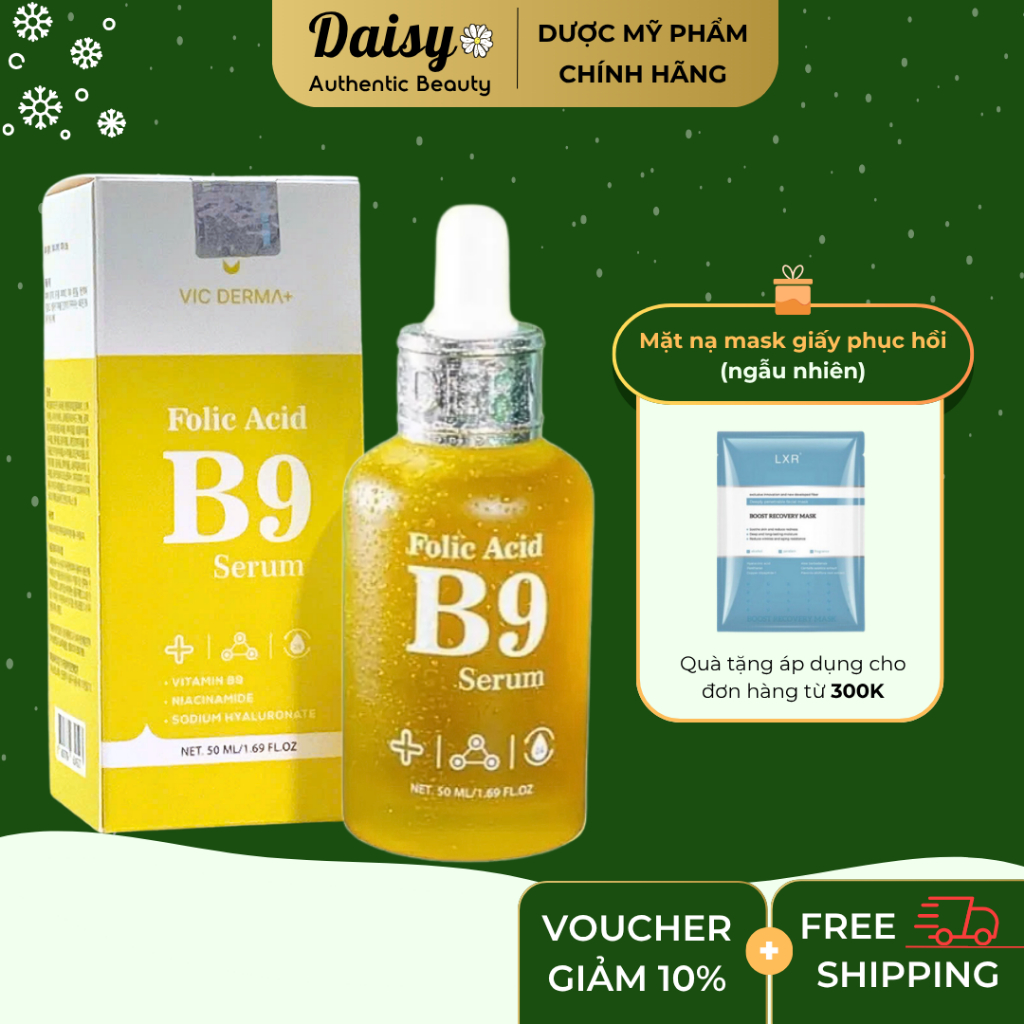 Serum Vic Derma B9 Folic Acid 50mL | Daisy Authentic