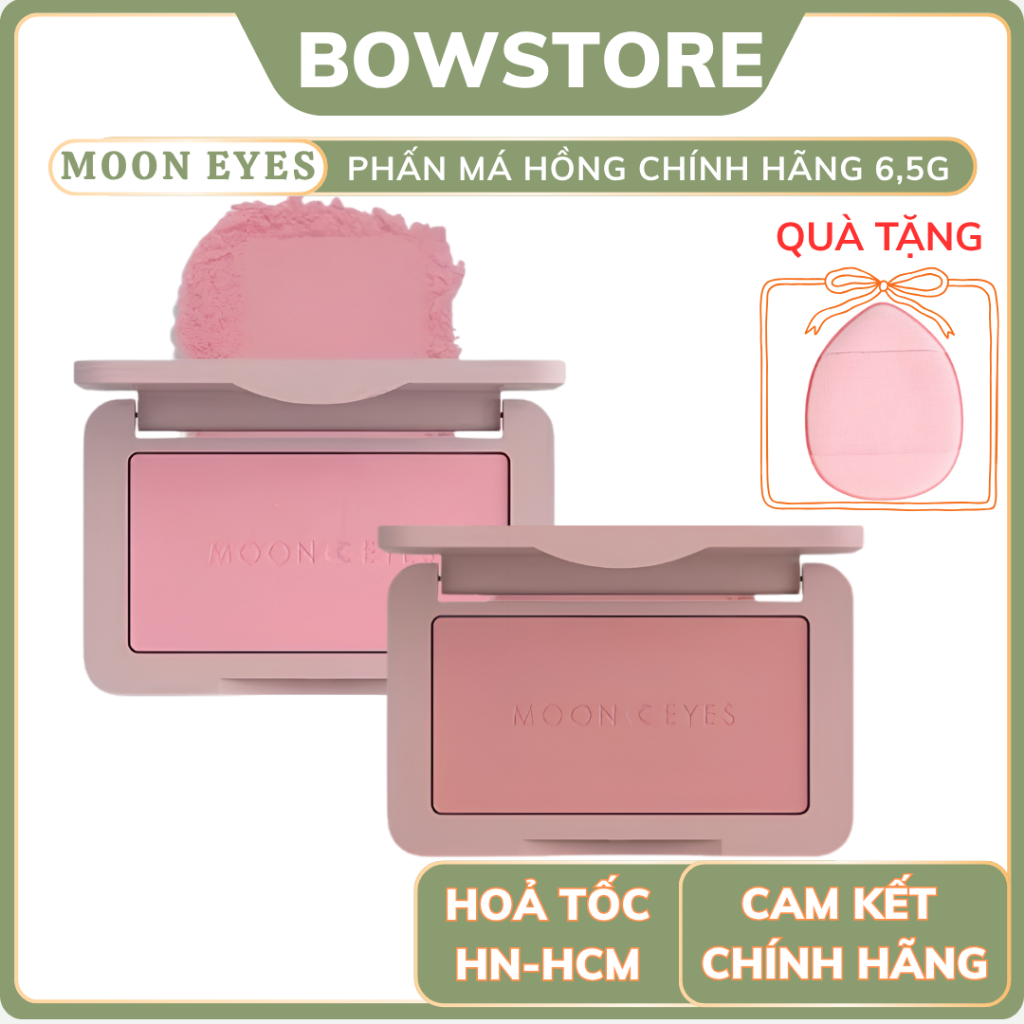 61 Má Moon Eyes Phấn Má Hồng MOONEYES BLUSH Dạng Bột má hồng mooneyes Color Romantic Collector Matte