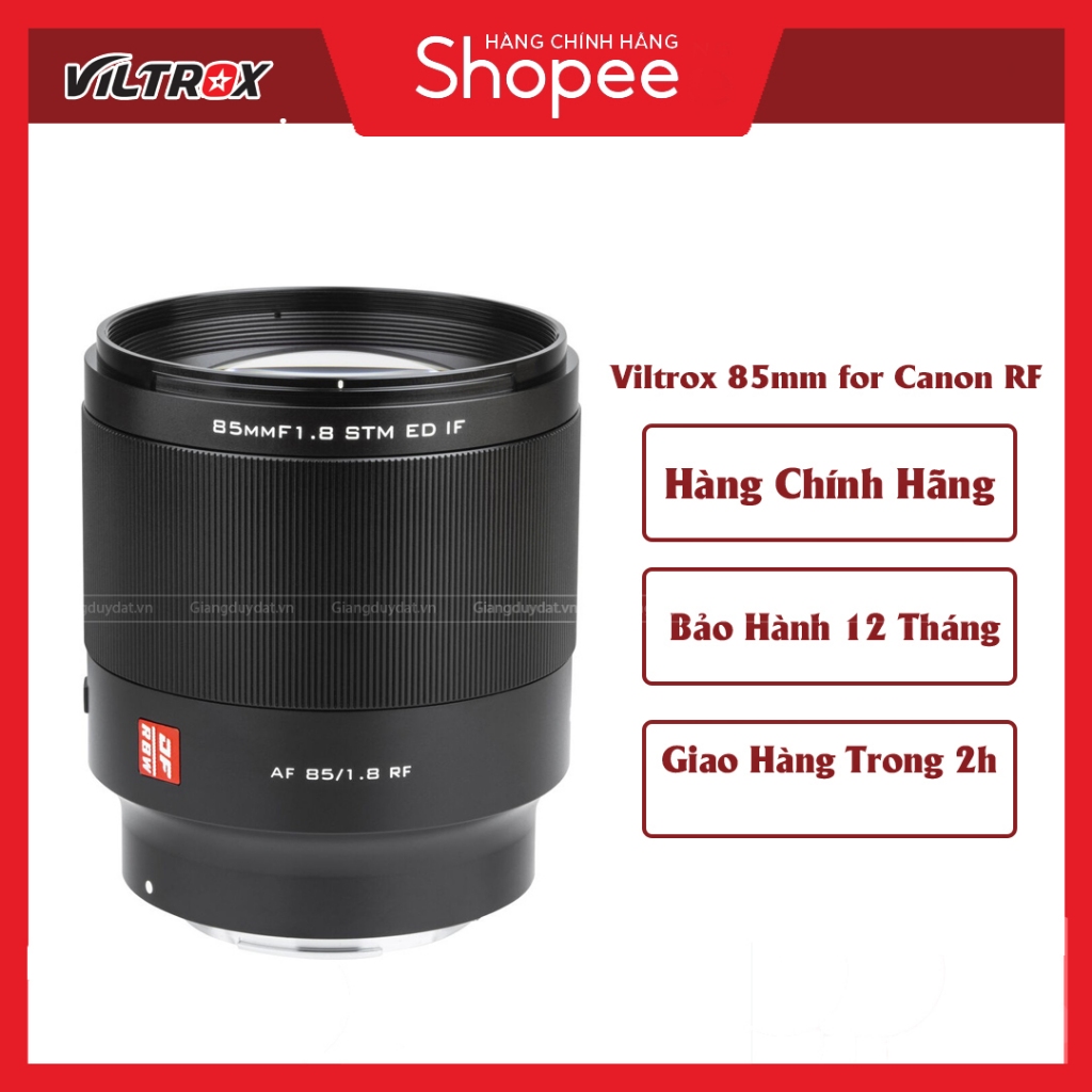 Ống Kính Viltrox 85mm f/1.8 STM Mark II Dành Cho Máy Ảnh Canon RF