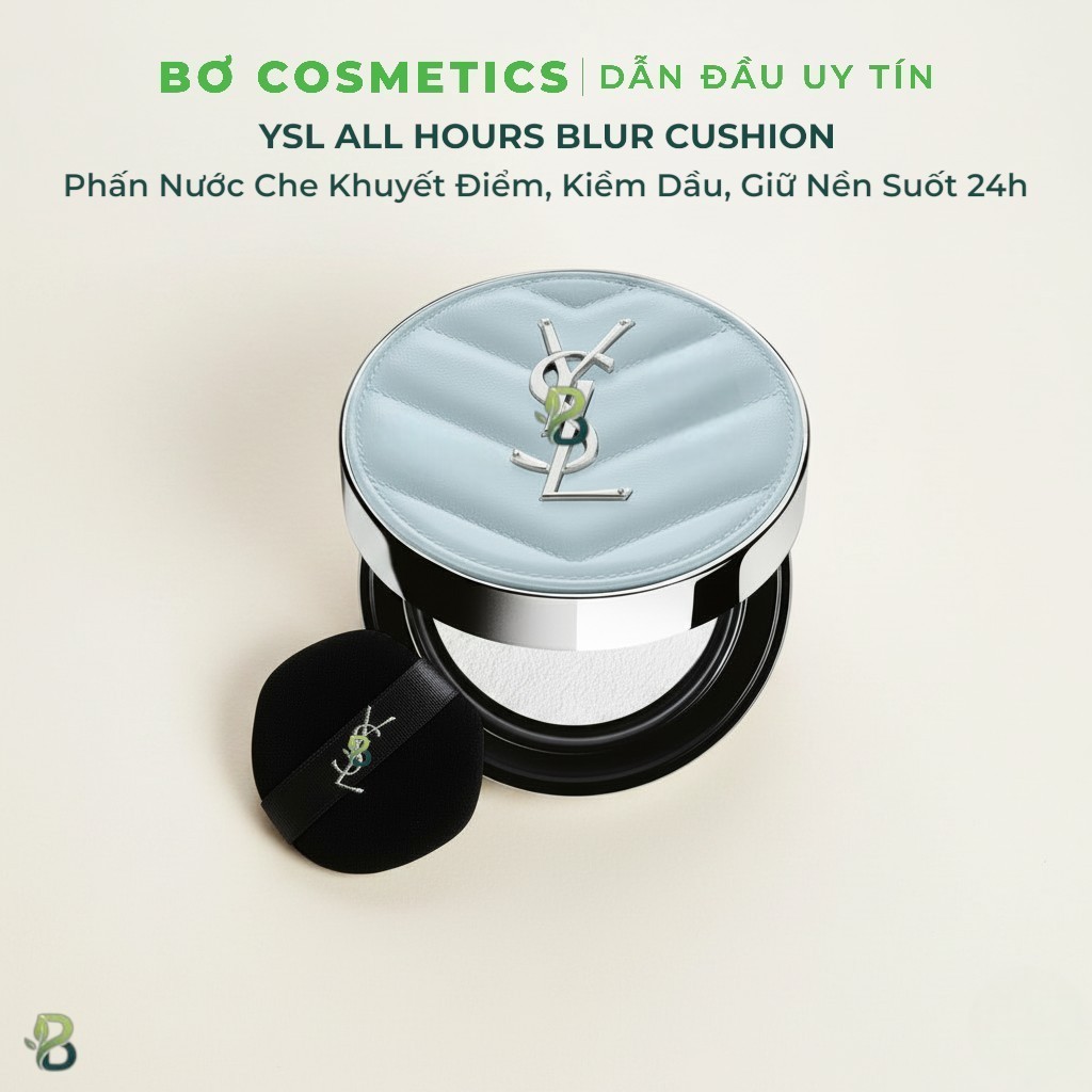 Phấn Nước All Hours Blur Cushion - Kiềm Dầu, Che Khuyết Điểm, Cố Định Lớp Nền Suốt 24h