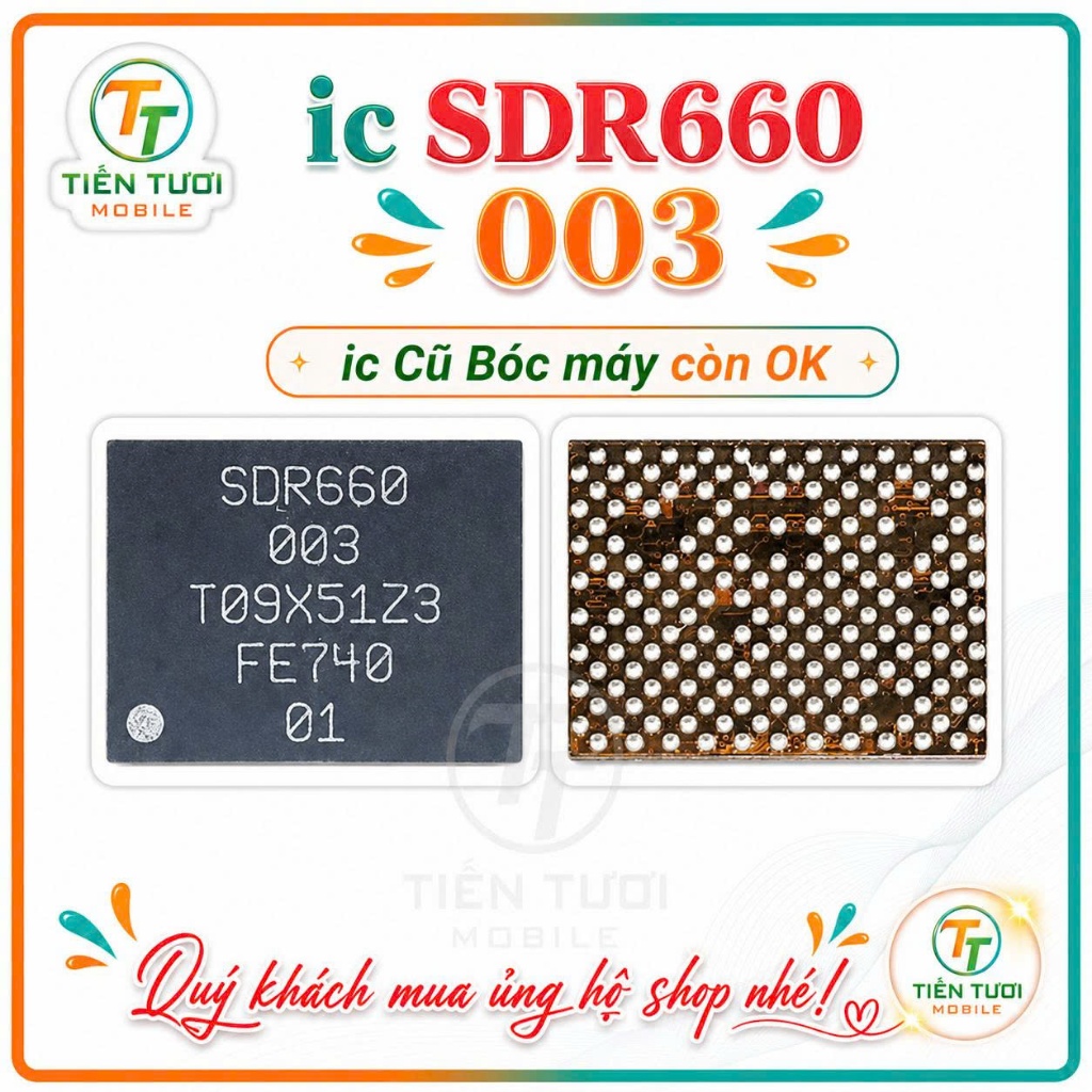 SDR660 003 - ic trung tần,ic bóc máy còn ok