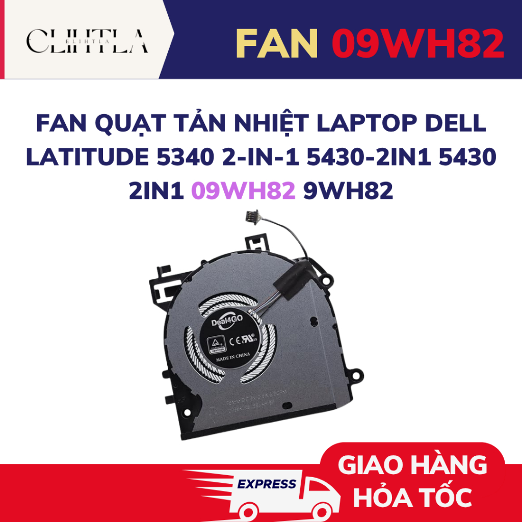 FAN Quạt tản nhiệt Laptop Dell Latitude 5340 2-in-1 5430-2in1 5430 2in1 09WH82 9WH82