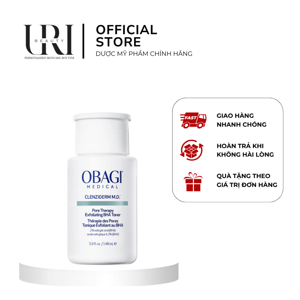 [Chính Hãng] OBAGI Pore Therapy Exfoliating BHA Toner – Toner Hỗ Trợ Làm Sạch Da 148ml