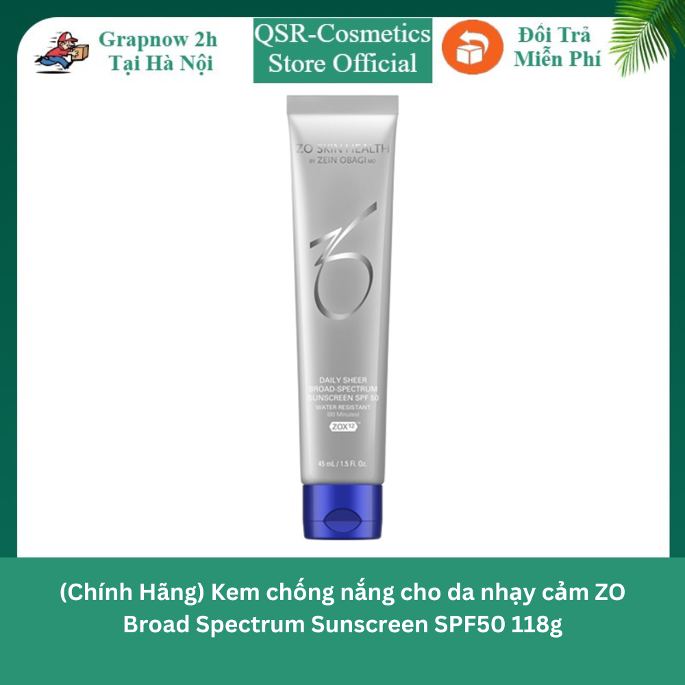 (Chính Hãng) Kem chống nắng cho da nhạy cảm ZO Broad Spectrum aSPF50 118g