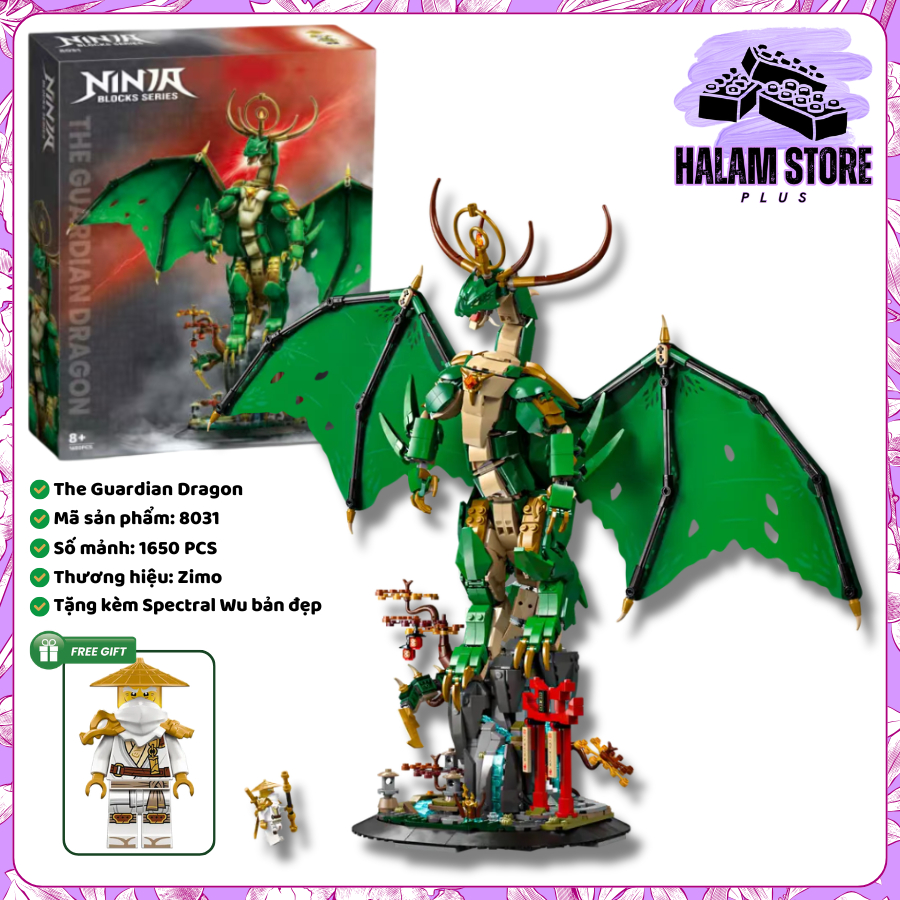 [Có sẵn] Đồ chơi lắp ráp Ninjago Dragons Rising Guardian Dragon - Mô hình Rồng Hộ Vệ mã 8031
