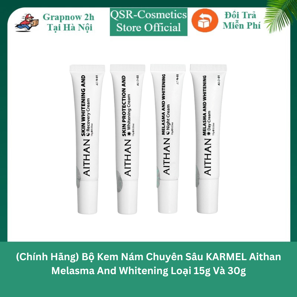 (Chính Hãng) Bộ Kem Nám Chuyên Sâu KARMEL Aithan Melasma And Whitening Loại 15g Và 30g