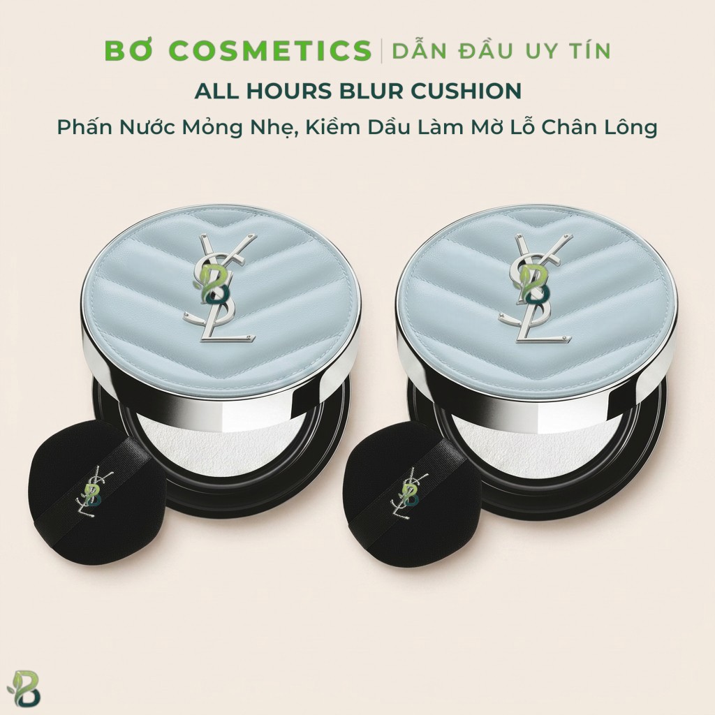 Phấn Nước  All Hours Blur Cushion Mỏng Nhẹ, Kiềm Dầu Làm Mờ Lỗ Chân Lông - Bơ Cosmetics
