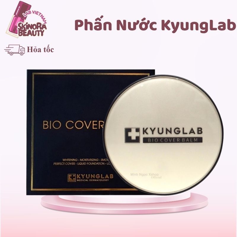 Phấn nước KyungLab Bio Cover Balm Cushion KyungLab Eternal Fit Che Phủ Kiềm Dầu Mỏng Nhẹ - Skinora B