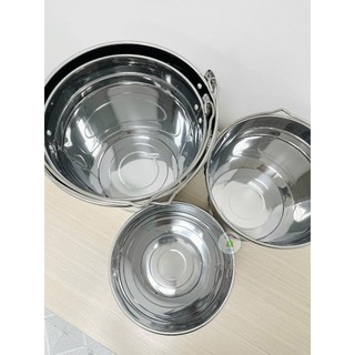 Xô đá inox 201 nhiều loại kích thước