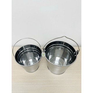 Xô đá inox 201 nhiều loại kích thước