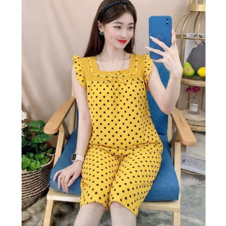 Bộ lụa hàn lửng dễ thương, 35 đến 53kg, ảnh thật