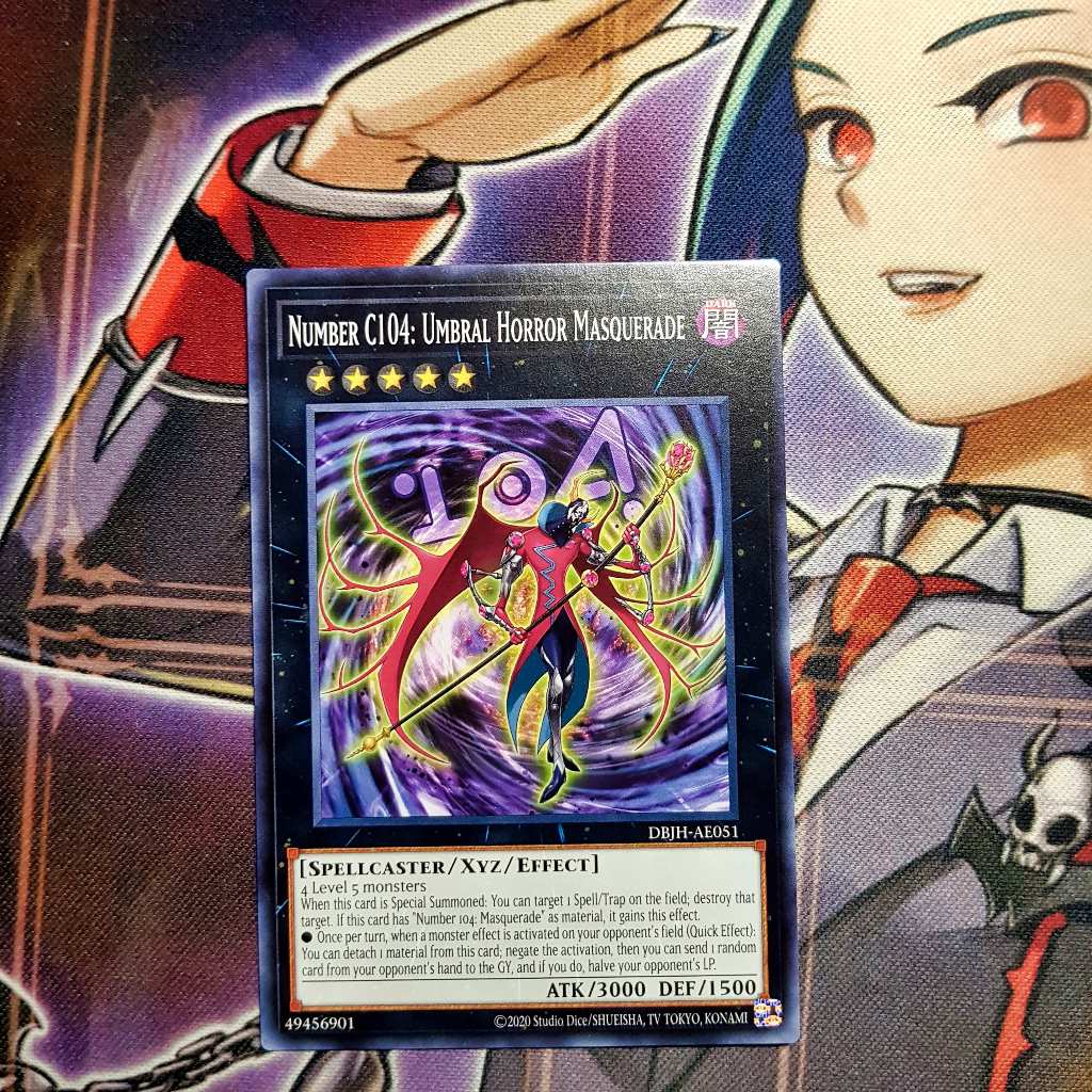 Thẻ bài Yugioh chính hãng | Number C104: Umbral Horror Masquerade (AE) | DBJH Common.