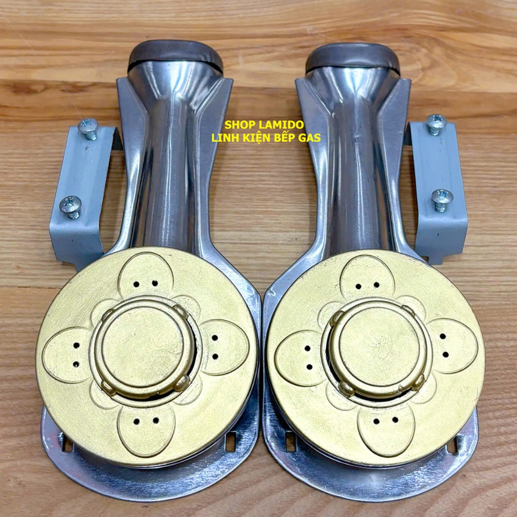 2 Điếu inox + Họng Đầu Đốt chia lửa bếp gas Sen NHÔM chữ JAPAN - [LINH KIỆN…
