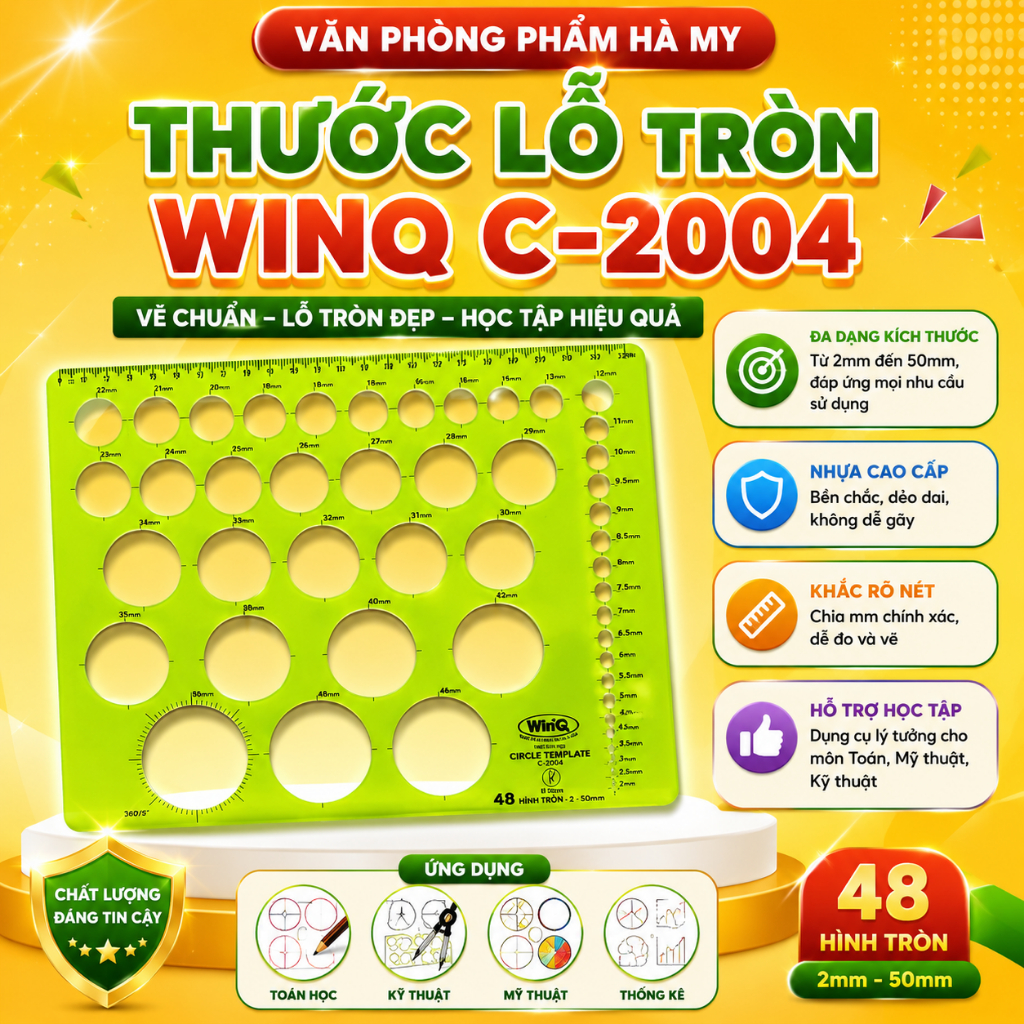 Thước Lỗ Tròn Hình Học WinQ C-2004