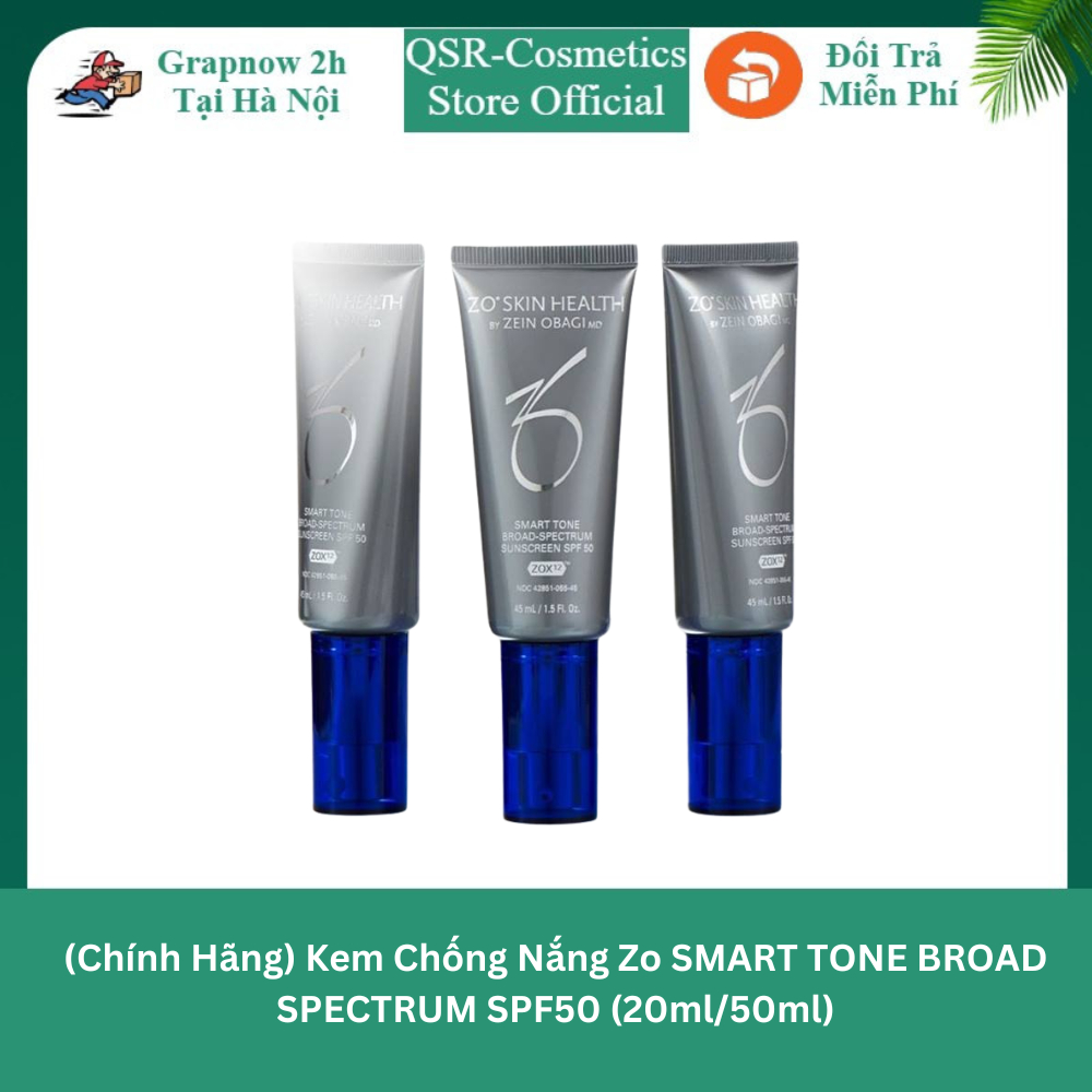 (Chính Hãng) Kem Chống Nắng Zo SMART TONE BROAD SPECTRUM SPF50 (20ml/50ml)