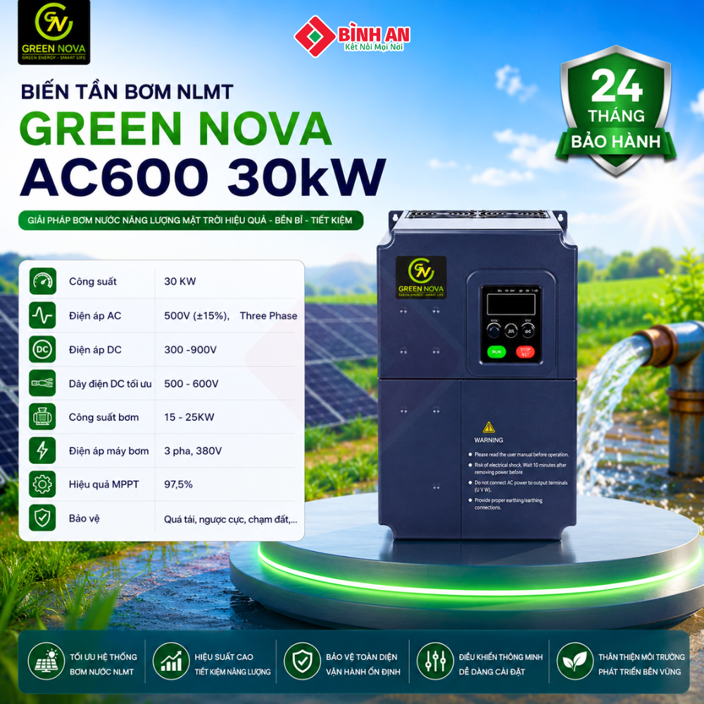 Biến tần bơm NLMT Green Nova AC600 30kW