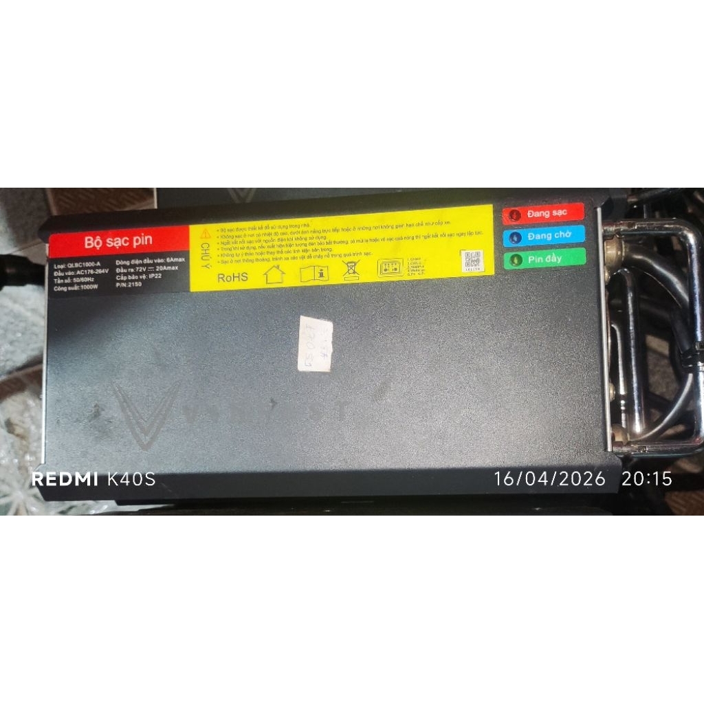 Sạc 1000W Vinfast Chính Hãng BH Đổi 1 - Bao Quay Đầu