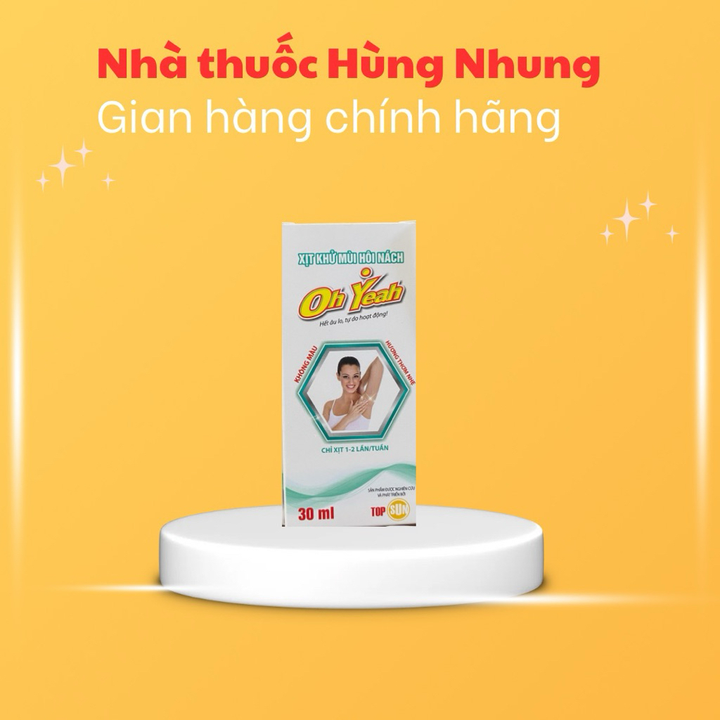 Xịt khử mùi hôi nách Oh Yeah 30ml