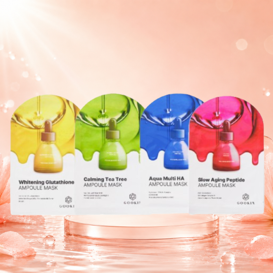 (GIAO ĐƠN LẺ TỪ 3 MASK) Mặt nạ giấy nhiều loại Gookin Ampoule Mask 30ml