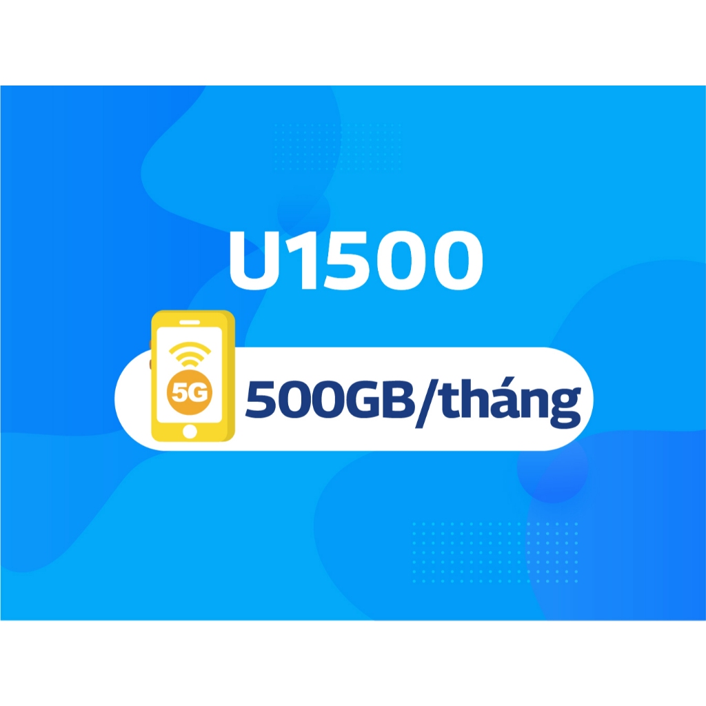 SIM DATA U1500 VINA PHONE GIÁ RẺ ĐỦ 12 THÁNG