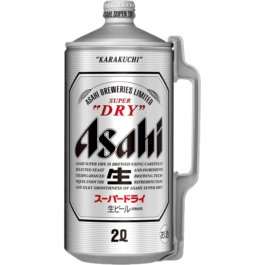 Bia Asahi Super Dry can 2L bản nội địa Nhật