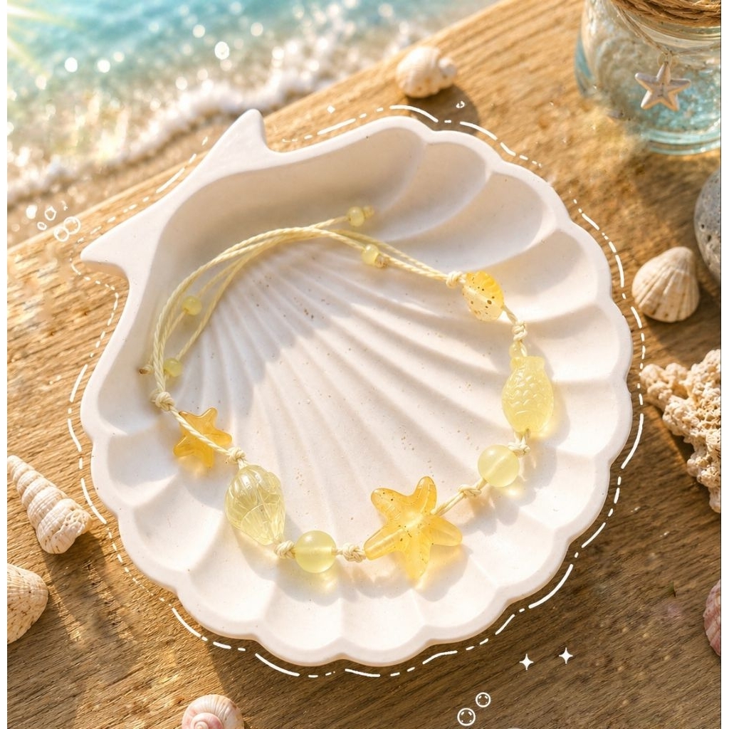 Vòng tay sao biển/ Vòng tay mix charm đại dương |Bunny shop Handmade|
