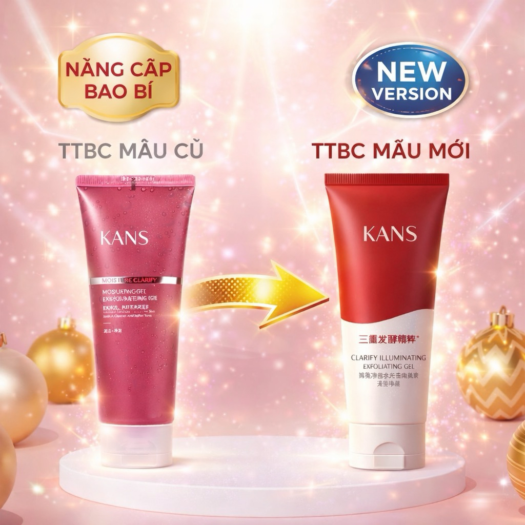 ( MĨ PHẨM KANS) TẨY TẾ BÀO CHẾT KANS mẫu mới 100G dạng Gel hỗ trợ làm sạch lớp da chết và bụi bẩn bá