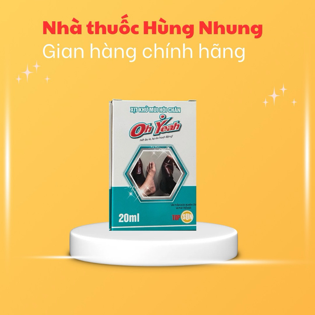 Xịt khử mùi hôi chân Oh Yeah 20ml