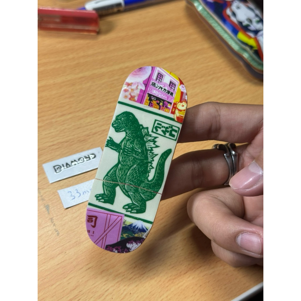 Deck Fingerboad Cho Ván Trượt Ngón Tay”Deck Cũ”Diamond Fingerboard