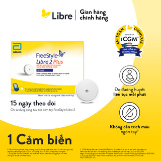 Bộ cảm biến FreeStyle Libre 2 Plus Flash Glucose Monitoring System Sensor Kit - Bộ theo dõi đường huyết liên tục