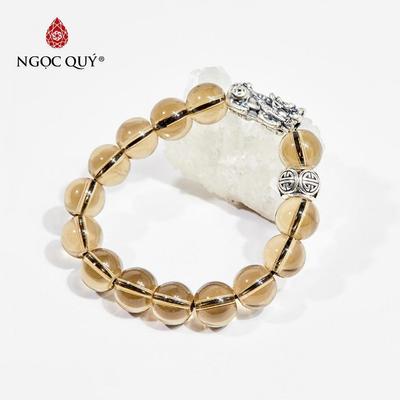 Vòng tay đá Thạch anh tự nhiên phối charm - Mẫu VC0889 - Ngọc Quý