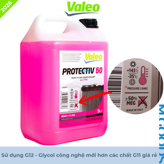 [Hàng chính hãng] Nước làm mát động cơ Valeo Protectiv 50 cho ô tô Mercedes Volkswagen MÀU HỒNG