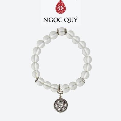 Vòng tay đá Thạch anh tự nhiên phối charm - Mẫu VC0882 - Ngọc Quý