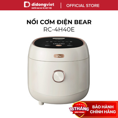Nồi Cơm Điện Bear 1.5L DFB-C40K6 (RC-4H40E) - 800W, Chống Dính 5 Lớp, Đa Năng - Hàng Chính Hãng
