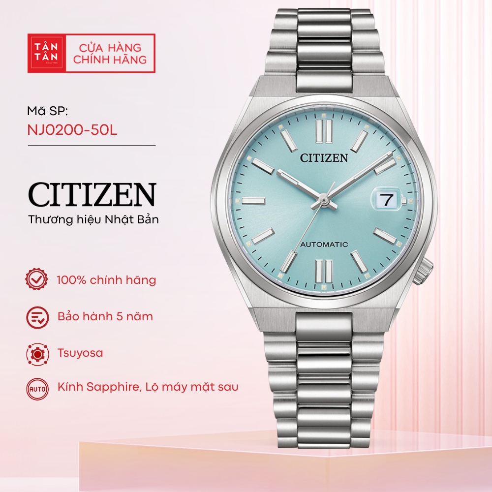 Đồng Hồ Unisex Citizen Tsuyosa NJ0200-50L Automatic 37mm - Đồng Hồ Tân Tân
