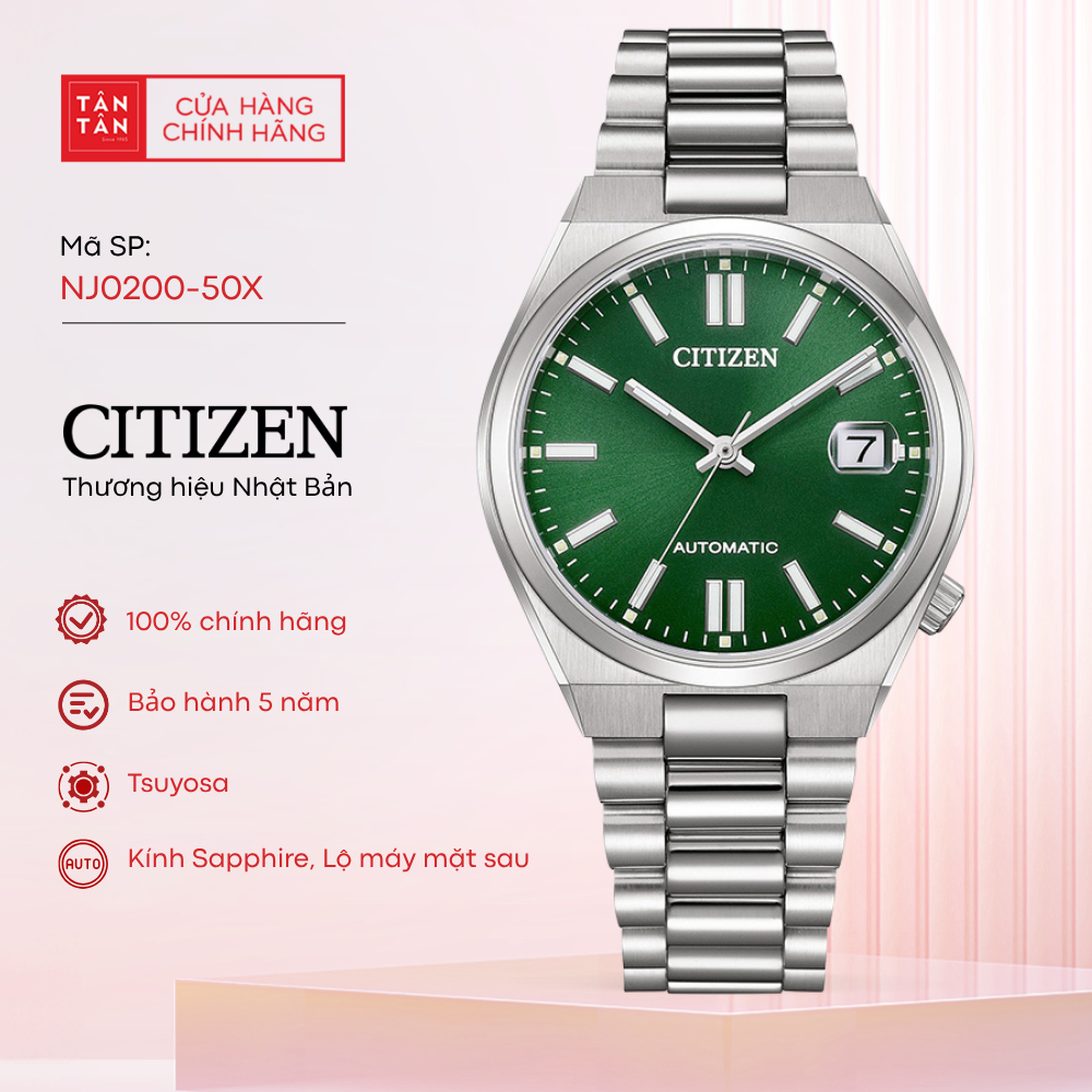 Đồng Hồ Unisex Citizen Tsuyosa NJ0200-50X Automatic 37mm - Đồng Hồ Tân Tân