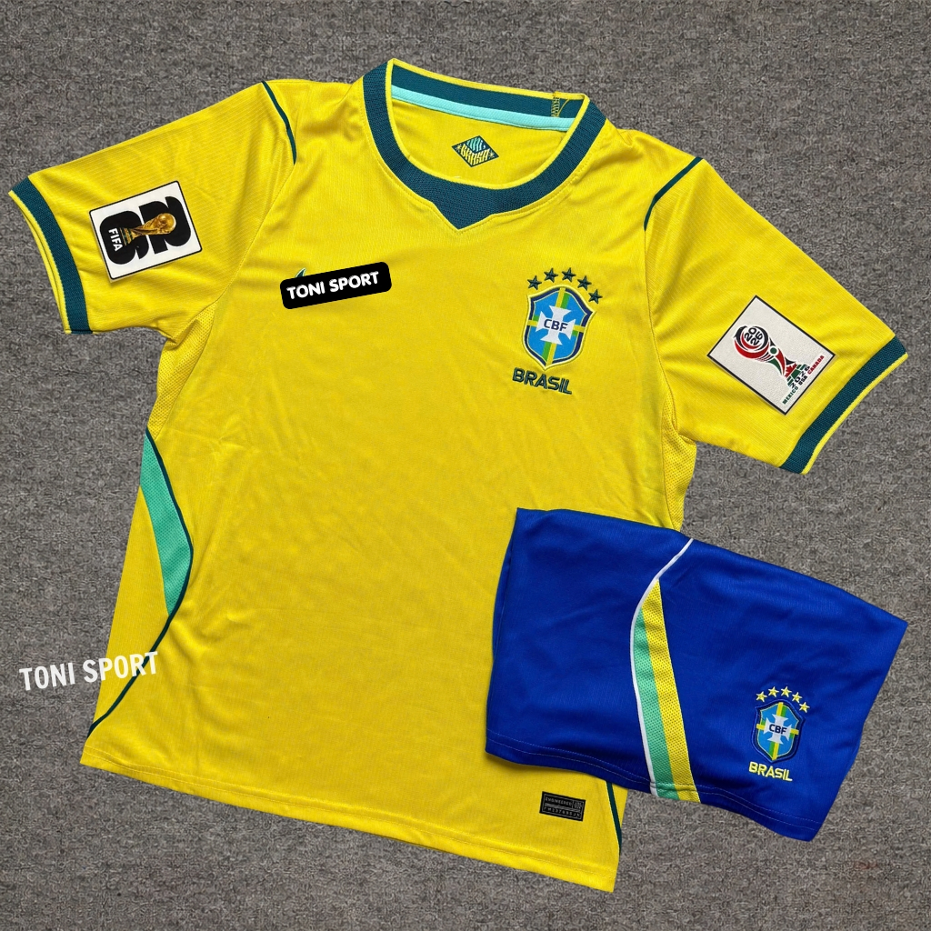 Bộ Quần Áo Bóng Đá ĐT Brazil WC 2026 in Số 10 Neymar JR - Hàng Nhập Khẩu - Vải Thái Cao Cấp - Toni S