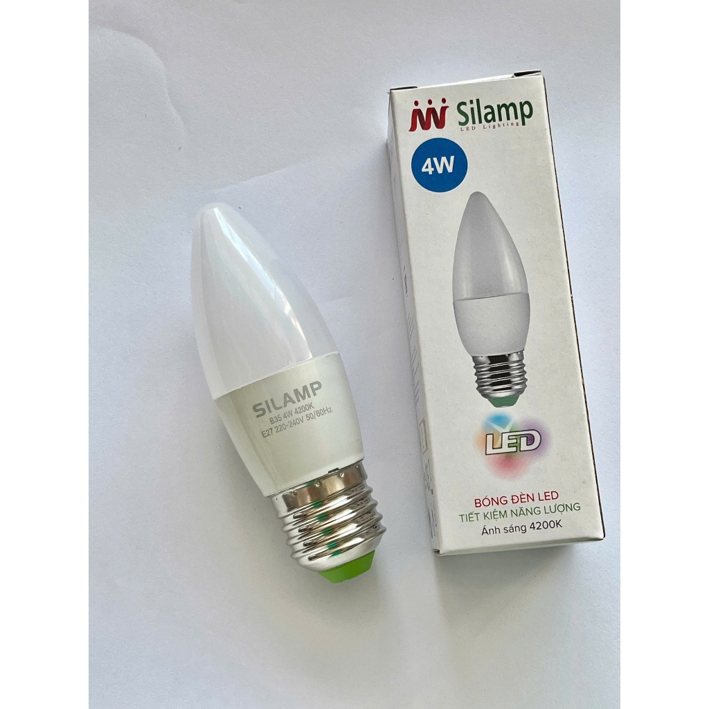 Combo 10 bóng đèn led quả nhót đui E27, B35 4W E27