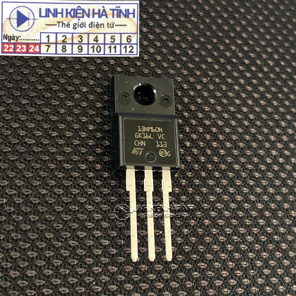 3 con Mosfet N-Channel FQPF13N60C 13N60 13NM60 600V 13A TO-220 lưng nhựa -BF15