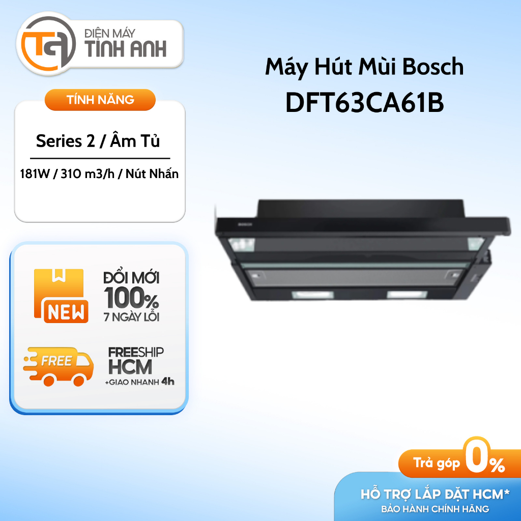 Máy Hút Mùi Âm Tủ Bosch DFT63CA61B / DFT93CA61B